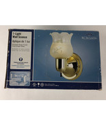 Bel Air Lighting Wall Sconce Light Polished Brass with Frosted Grape Gla... - $19.99