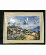 ORIGINAL WATERCOLOR REBIKA NEPAL PAINTING SIGNED - €89,19 EUR