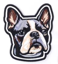 French Bulldog Iron On Embroidered Patch 3 1/4&quot;x 4&quot; Great Detail! - £4.31 GBP