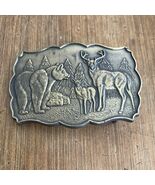 Vintage Brass Deer / Stag / Buck/ Doe Cowboy Bear / Grizzly Western Belt... - $18.81