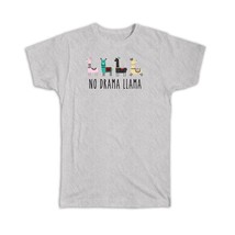 No Drama Llama : Gift T-Shirt Cute Trend Trendy Cartoon Teen Kids - £19.65 GBP