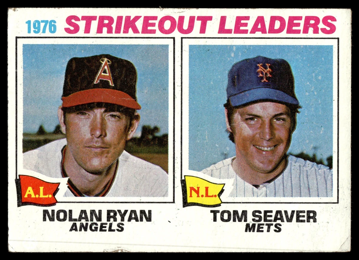 1977 Topps 1976 Strikeout Leaders (Nolan Ryan / Tom Seaver) #6 - $8.49