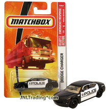 Year 2008 Matchbox Emergency Response 1:64 Die Cast Car #61 Police DODGE CHARGER - $19.99