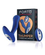 Forto Thumper Anal Vibrator - Blue - £93.71 GBP