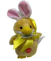 Ganz 5.5 Inch  Yellow Bunny Chick Soft Spots Chirps NOS No Sound - £4.02 GBP