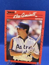 Ken Caminiti 424 1990 Donruss Baseball Card Error - £35.35 GBP