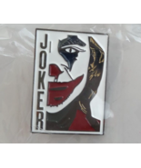 New The Joker On White Joker Card Enamel Lapel Hat Pin - $6.92