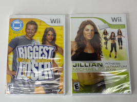 Nintendo Wii 2 Video Game Lot: Jillian Michaels 2009 &amp; The Biggest Loser... - £6.96 GBP