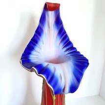 Baijab Glass Azerbaijan Russian Jack In The Pulpit Hand Blown Vase - $349.00