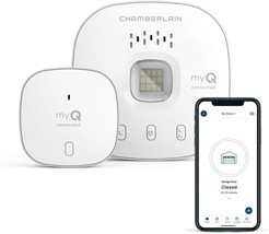 Wireless Garage Hub And Sensor With Wifi And Bluetooth From Myq, Es, White. - $36.99