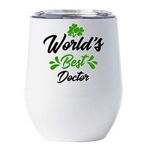 World&#39;s Best Doctor Tumbler 12oz With Lid Gifts, Doctor Working Wine Glass Gifts - £17.95 GBP