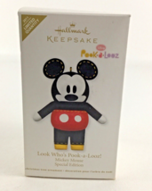 Hallmark Keepsake Ornament Disney Mickey Mouse Look Who&#39;s Pook-A-Looz 2011 New - £15.51 GBP