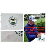 Justin Thomas Signed Pebble Beach Golf Flag COA Proof Autographed - $395.99