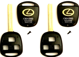 2X Lexus 3 Button Remote Head Key Shell TOY40 (Long) with LOGO Top Quality - £6.70 GBP