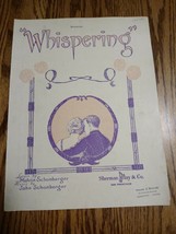 Whispering 1920 Sheet music-RARE VINTAGE-SHIPS Same Business Day - £19.68 GBP