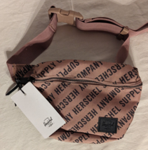 NEW Herschel Supply Co  Fifteen Fanny Pack Pink Rose Canvas Hip Belt Waist Bag - £19.32 GBP