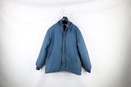 Vtg 70s Streetwear Mens Medium Distressed Corduroy Lined Insulated Parka Jacket - £43.59 GBP