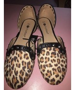 chatties cheetah fashion flats Size 5/6 - $25.74