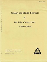 USGS Geologic Map: Box Elder County, Utah - Bulletin Plates 1, 2 and 3 - £10.10 GBP