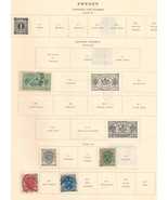 SWEDEN 1893-1919 Very Fine Used Stamps from Quality Old Antique Album - £0.81 GBP