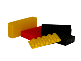 AMMO TRAYS plastic empty mixed sizes/colors see description 5 ttl (blk b... - $10.40