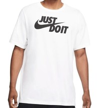  Nike Tee Swoosh Sportswear Athletic Casual White T-Shirt Men AR5006 100... - $25.00