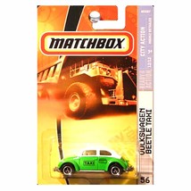 Matchbox Volkswagen VW Beetle Taxi Green and White 2008 56 City Action Series 12 - £12.29 GBP