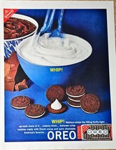 NABISCO - OREO CREME SANDWICH - Whip - 1962 Vintage Print Ad - $9.82