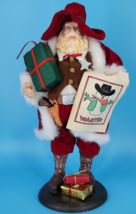 Christmas Holiday Decor Santa Doll Figurine 12&quot; Sheriff&#39;s Outfit Western... - $18.37