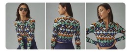 NWT Anthropologie Daily Practice Zip-Up Top Size L - £16.45 GBP
