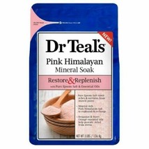 1 Dr Teal&#39;s Pink Himalayan Mineral Soak Restore Replenish Epsom Oils 3 lb - £15.00 GBP