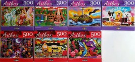 300/500 Pc Jigsaw Puzzles 11”x18.25” 1/Pk s20d, Select: Dogs Lighthouse Unicorns - £2.36 GBP