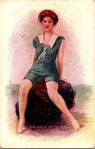 Postcard Queen of the beach Fantasy girl pretty c.1907-1915   a4 - £17.05 GBP
