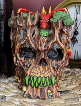 Ebros Forest Ent Treant Skull with Dragon Statue 5.5&#39;Long Greenman Dunge... - $1,393.56 MXN