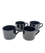 Vintage Set of 4 Dansk Bistro Blue Cobalt Stacking Ceramic Coffee Cup Mu... - £8.97 GBP