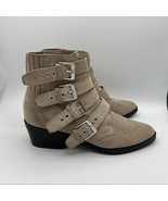 Dolce Vita Tallon Tan Suede Leather Western Ankle Boots Size 6.5 Pointed... - $719.47 MXN