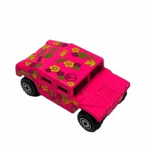 Hot Wheels Pink Hummer Peace and Love 1991 Vintage Diecast Toy Car - £6.25 GBP