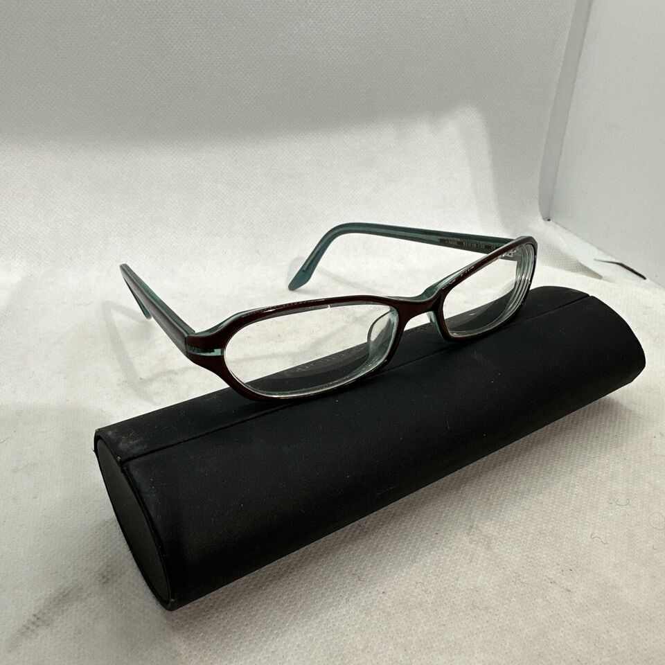 Prodesign Denmark Eye Glasses 1846 c.5032 51/16-135 W/ Case Brown and Green - $39.59