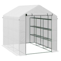 Walk-in Greenhouse: 18 Shelves, Heavy Duty - $212.99