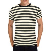 Black Ivory Stripe Men&#39;s All Over Print T-shirt (USA Size) - $27.00