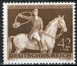 ZAYIX Germany B243 MNH Semi-Postal Horses Brown Ribbon 042523SM23 - £1.19 GBP