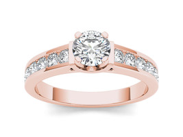 Authenticity Guarantee 
14K Rose Gold 7/8ct TDW Diamond Classic Engagement Ring - £1,178.67 GBP