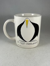 Funny Penguin Coffee Mug - I&#39;m Not Overweight I&#39;m Undertall - Retro Vintage - $14.25