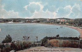 MANCHESTER BY THE SEA MASSACHUSETTS~LONG BEACH~1909 POSTCARD - $11.29
