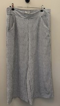 Max Studio Striped Cropped Wide Leg Pants L Ankle Wide Leg Pants Max Studio - $644.49 MXN