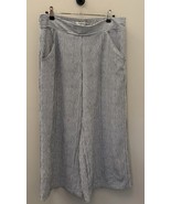 Max Studio Striped Cropped Wide Leg Pants L Ankle Wide Leg Pants Max Studio - $34.65