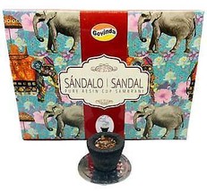 (set Of 12) Sandal Charcoal Dhoop Cup - $20.78