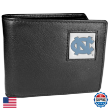 NCAA North Carolina Tar Heels Men's Leather Bifold Wallet Black - $36.95