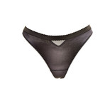 L&#39;AGENT BY AGENT PROVOCATEUR Womens Thongs Silky Soft Sheer Black Size S - $19.39