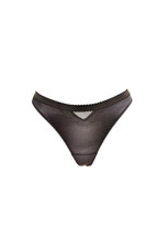 L&#39;agent By Agent Provocateur Womens Thongs Silky Soft Sheer Black Size S - £15.19 GBP